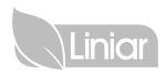 The Liniar logo in grey, featuring a leaf graphic to the left of the brand name "Liniar." The design suggests an emphasis on eco-friendly and innovative building products, reflecting the company's commitment to sustainable solutions.